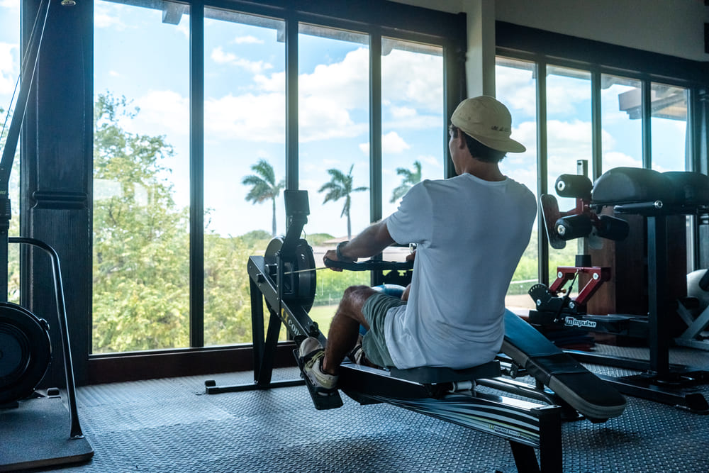 Beachfront fitness center at Hacienda Pinilla Beach Club